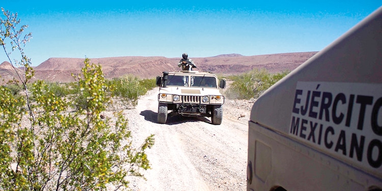 Elementos del Ejército en Baja California, el pasado 25 de marzo.