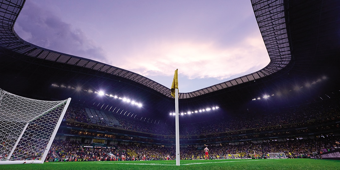 EL ESTADIO de Rayados, el domingo pasado, en su estreno en la justa.