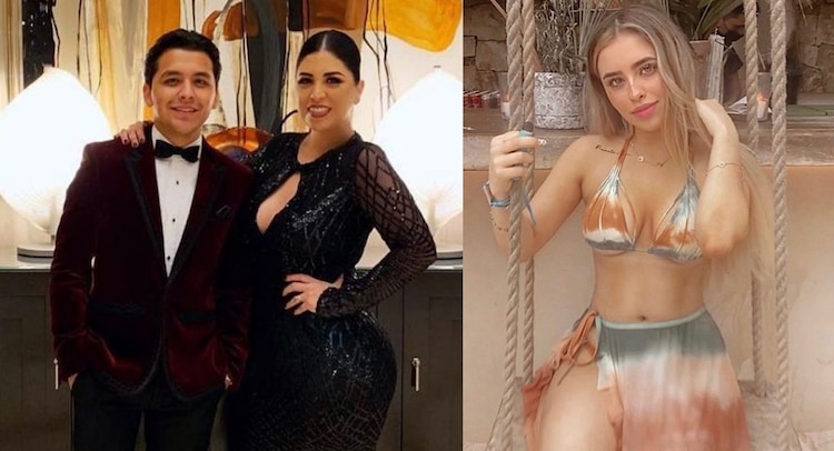 Christian con Cristy Nodal y Amely, hermana del cantante