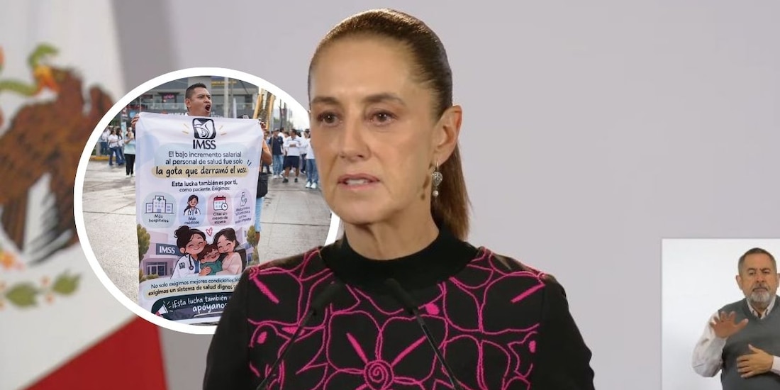 Claudia Sheinbaum informó que se trabaja en programa integral para trabajadores del IMSS, ante inconformidades.