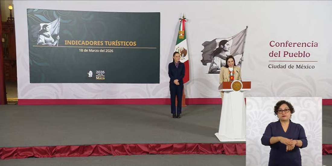 La Secretaria de Turismo estuvo este miércoles en Palacio Nacional.