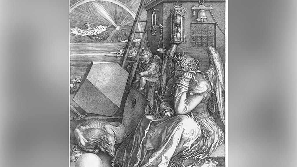 Alberto Durero, Melancolía I, grabado, 1514.
