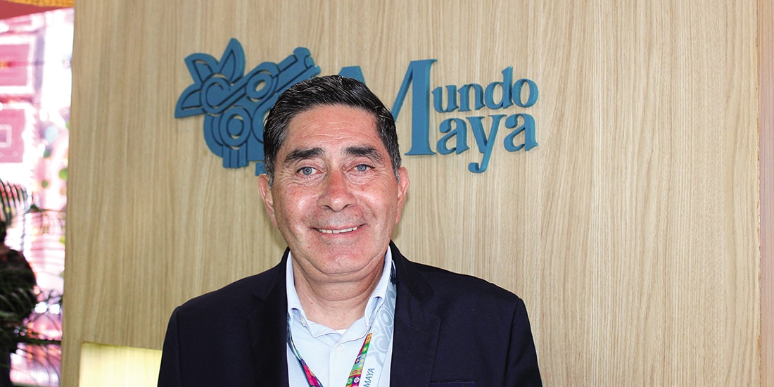 Tonatiuh Velasco, en su participación en Tianguis Turístico, el 28 de abril pasado.