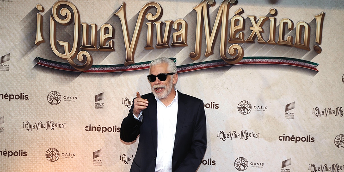 El director mexicano Luis Estrada, en el estreno de ¡Que viva México!, en 2023