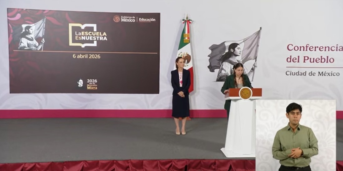 Conferencia de prensa en Palacio Nacional.