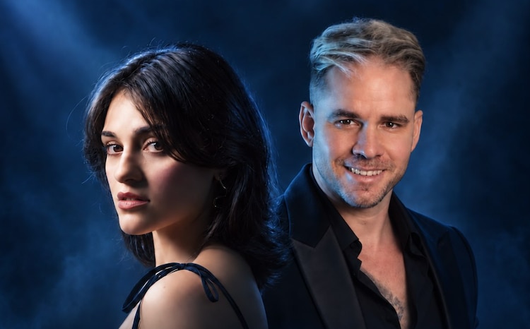 Edward Salles y Lina de la Peña del Fantasma de la Ópera