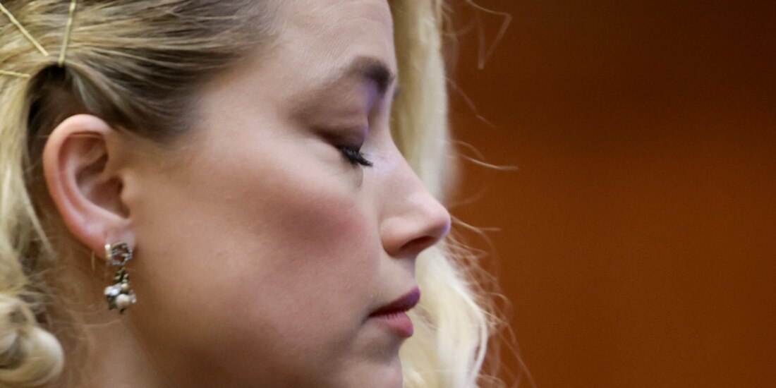 La actriz, ayer, tras escuchar el veredicto.