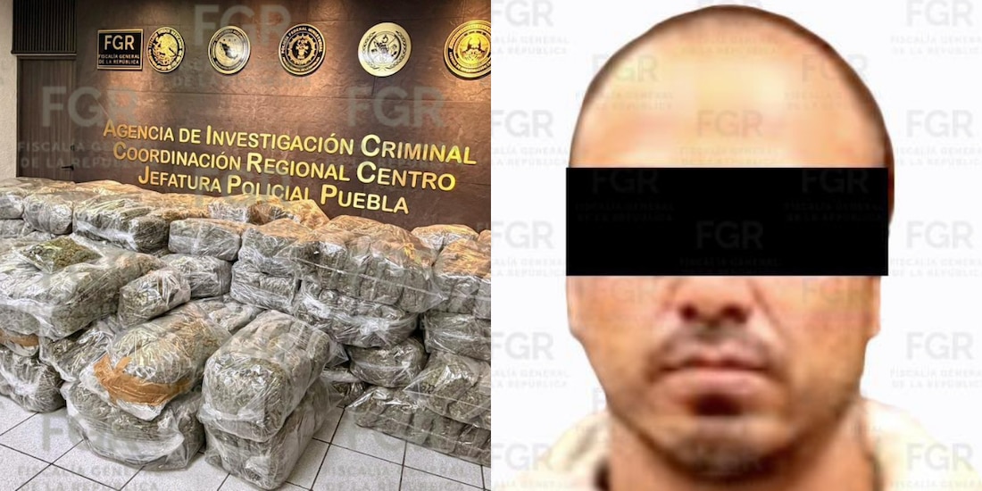 Cae cargamento de droga en autopista de Puebla