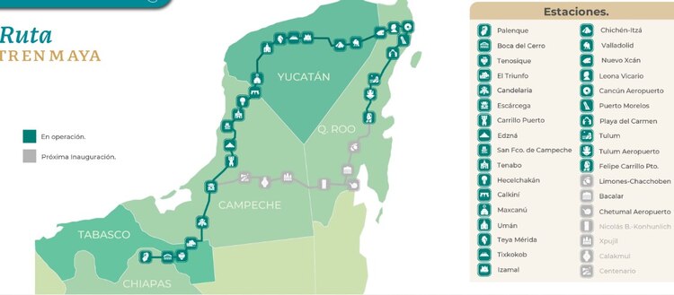 El Tren Maya afirmó que la suspensión del servicio en 14 estaciones busca garantizar la seguridad de los usuarios.
