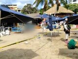 Ataque armado en playa de Acapulco deja dos personas muertas.