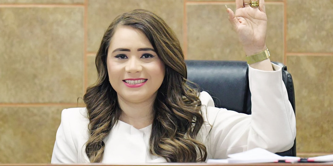 La legisladora que fue retenida, en imagen de archivo