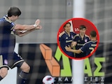 Armando Hormiga González anota su primer gol con el Olympiacos ante el AEL en la Copa de Grecia