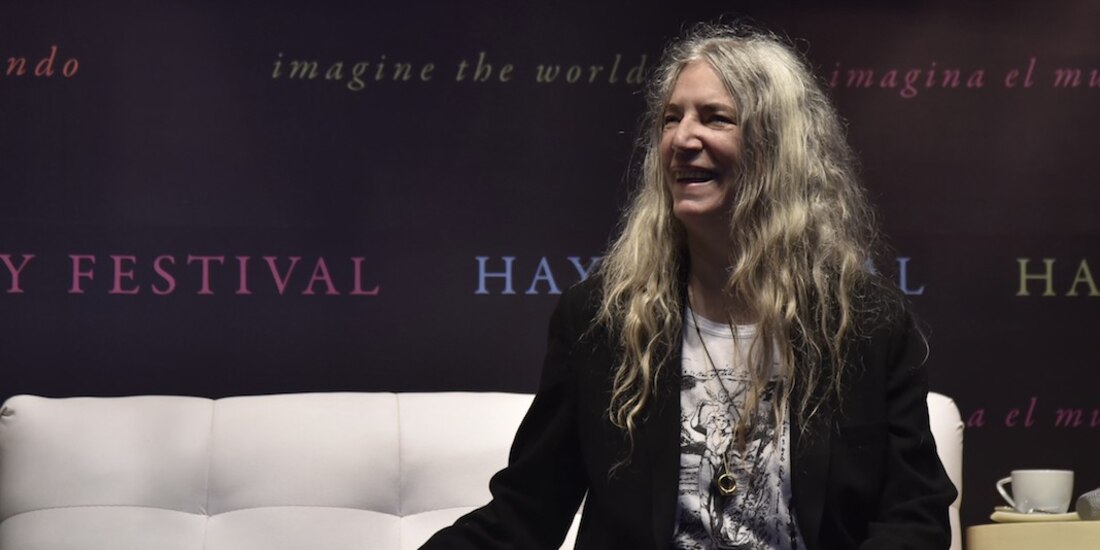 La cantante y poeta Patti Smith, durante su participación en el festival, en 2018.