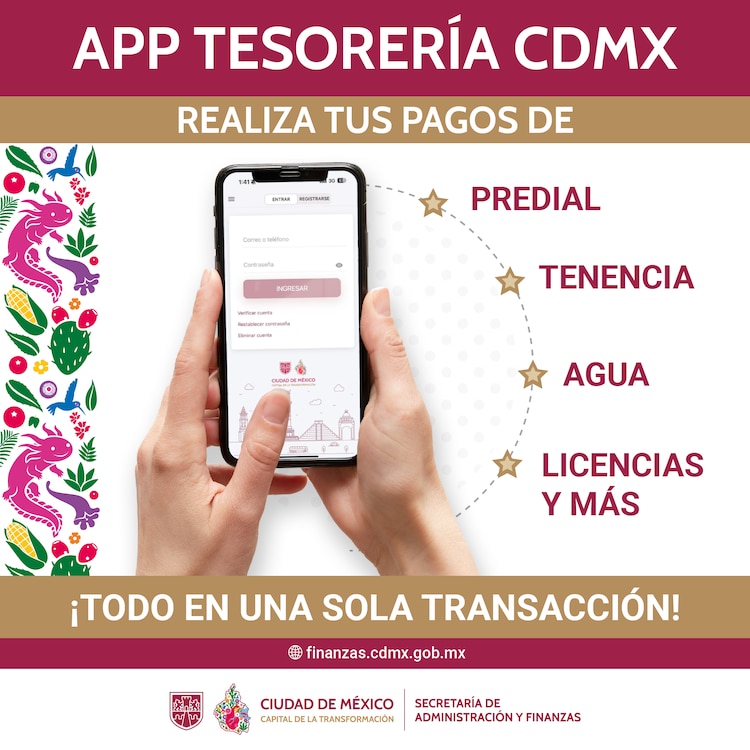 Aplicación para pagar predial, tenencia, agua, licencias y más en CDMX