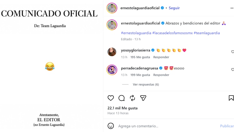 Editor de Ernesto Laguardia responde al equipo de Moisés Peñaloza