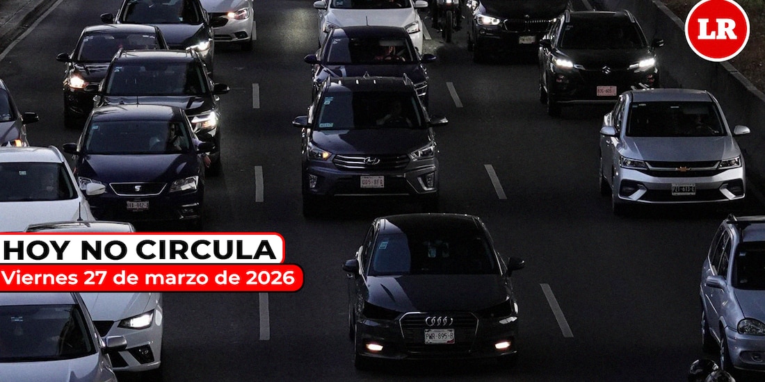 Te compartimos cómo aplica el Hoy No Circula este viernes 27 de marzo de 2026 en la Ciudad de México y el Estado de México.