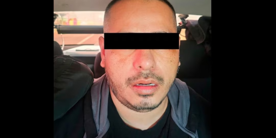 El detenido por las autoridades federales.