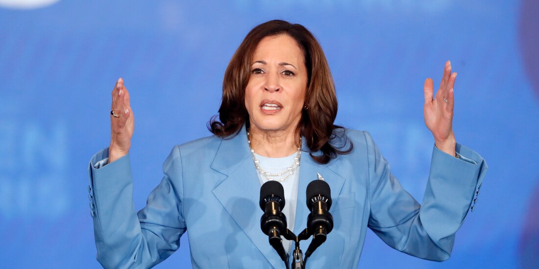 La vicepresidenta Kamala Harris.