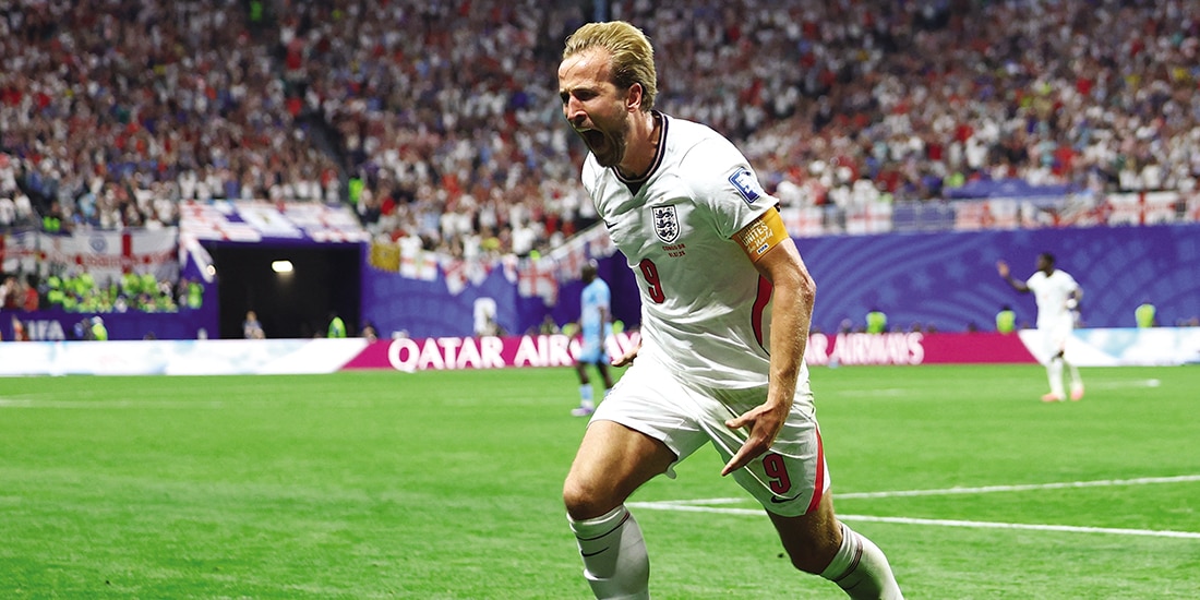 HARRY Kane, ayer, al celebrar una de sus dianas
