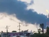Reportan incendio en la refinería de Dos Bocas, Tabasco.