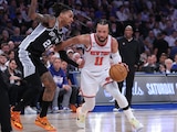Jalen Brunson en una jugada del partido.