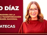 Verónica Díaz Robles fue designada coordinadora de la Transformación de Morena en Zacatecas, el 15 de septiembre de 2026.