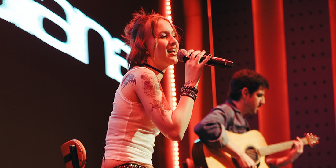 RUSLANA durante su primera presentación en México, realizada en CDMX.