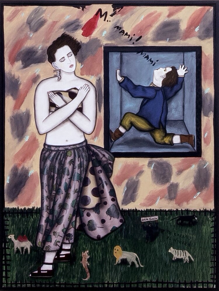 Sin título (Mami, mami), óleo sobre tela, 1984-1985.