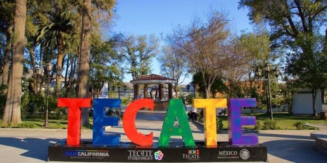 Letras que conforman la palabra Tecate.