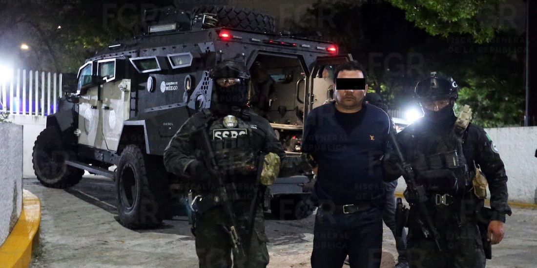 Ramón Álvarez Ayala, alias "R1", al ser ingresado a "El Altiplano".