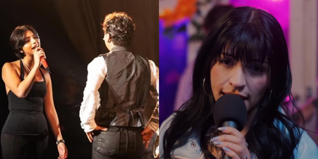 ¿Ángela Aguilar le copia a Cazzu de nuevo? Canta 'Como la Flor' con Christian Nodal.