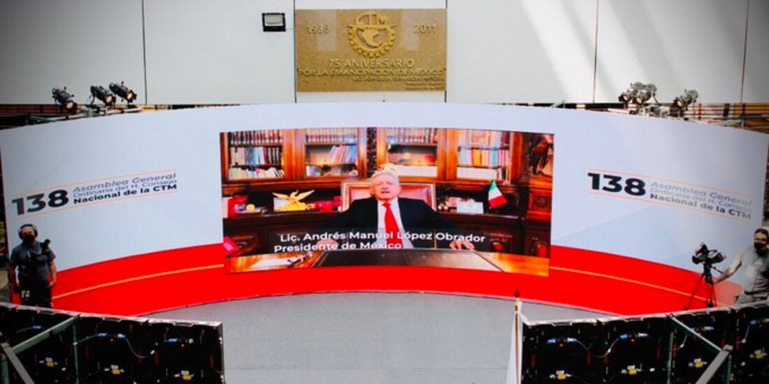 El Presidente Andrés Manuel López Obrador (AMLO) ratificó que "todos los sindicatos van a contar con el respaldo del gobierno".