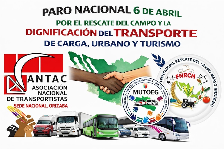Anuncian paro nacional de agricultores y transportistas