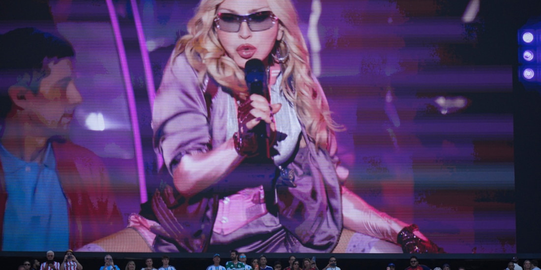 Madonna en su show del medio tiempo del Mundial 2026
