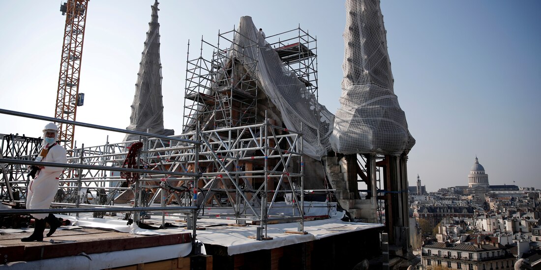 Durante dos años se trabajo en el apuntalamiento de la estructura para que sean seguros los trabajos de restauración.