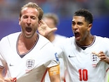Harry Kane y Jude Bellingham celebran el gol de Inglaterra ante el Congo, en los 16vos de final de la Copa del Mundo 2026