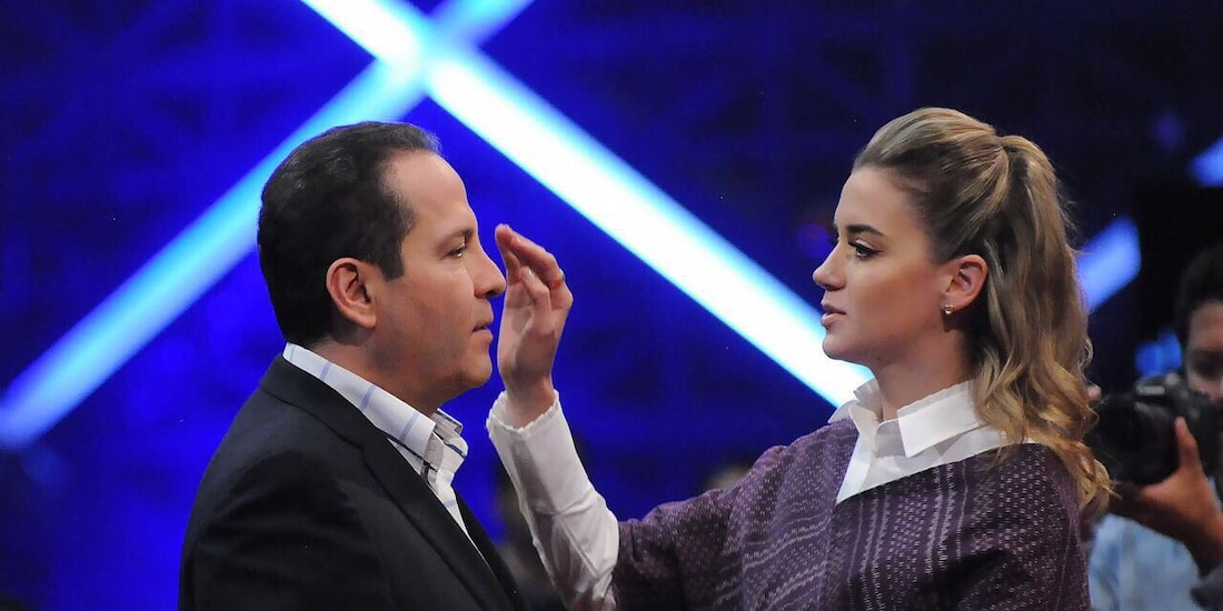 Eruviel Ávila, exgobernador del Edomex, y su esposa, María Irene Dipp Walther.