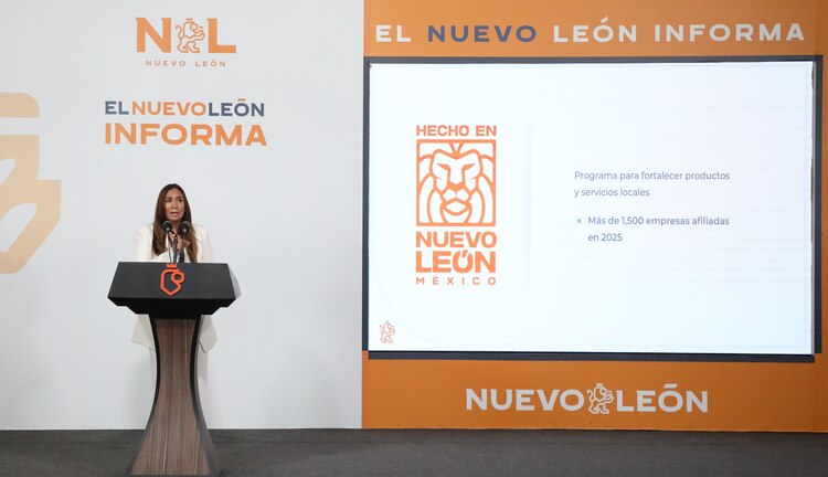 Betsabé Rocha Nieto, secretaria de Economía, presenta la estrategia de desarrollo económico para Nuevo León.