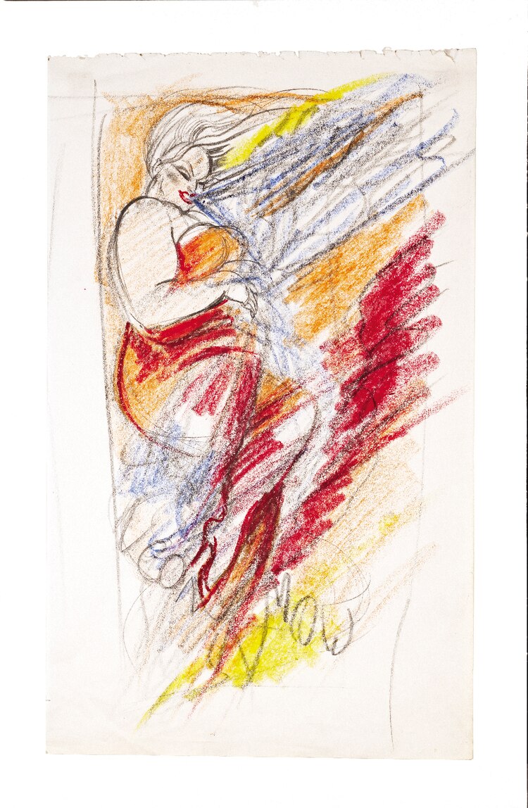 Estudio para mujer neón (Divine), de 1976.