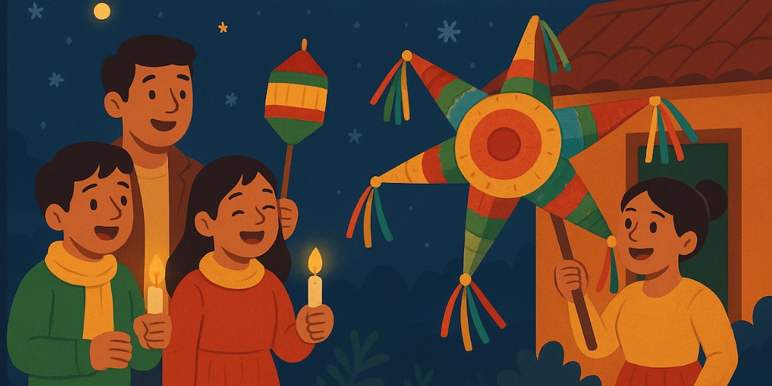 México celebra nueve posadas llenas de tradición, música, ponche y piñatas.