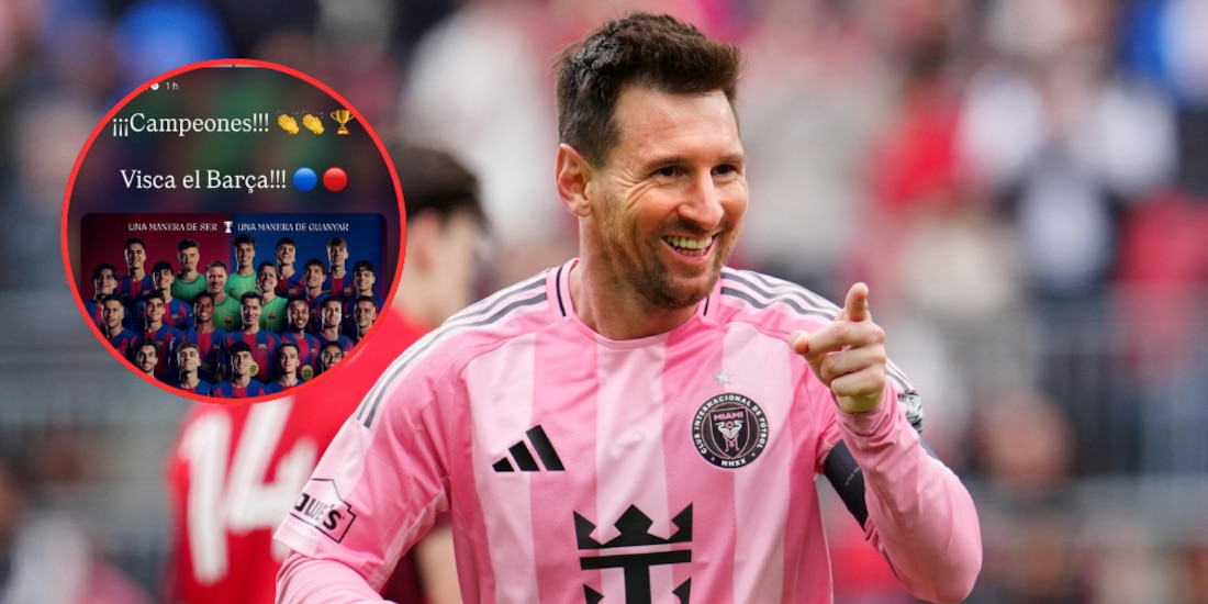 Lionel Messi mandó mensaje al Barcelona tras coronarse en España.
