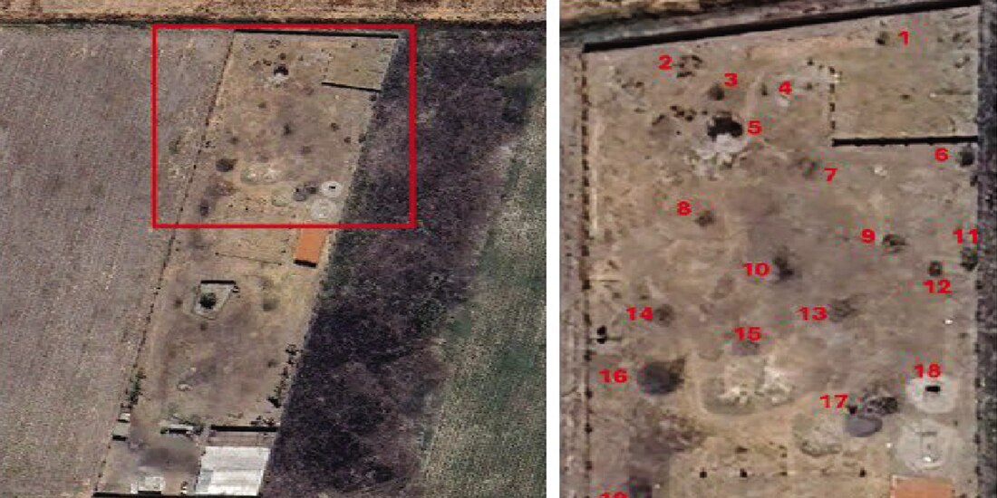 Imagen satelital del Google Earth difundida ayer por el Centro de Investigación de Crímenes Atroces.