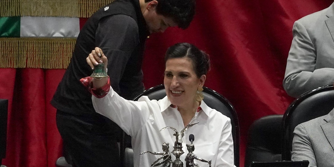 Kenia López Rabadán, presidenta de la mesa directiva ena Cámara de Diputados,
