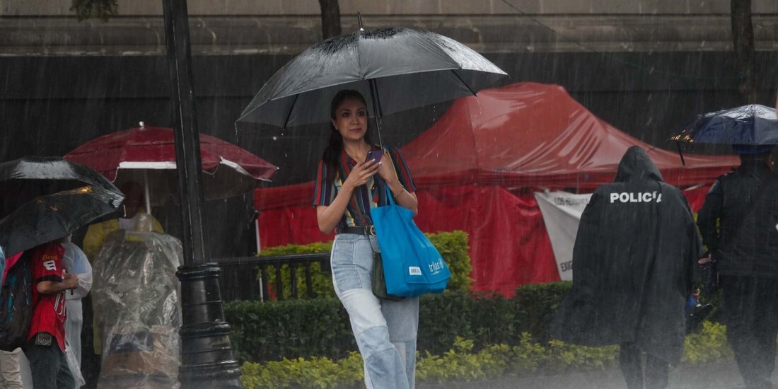 Lluvias en gran parte del país.