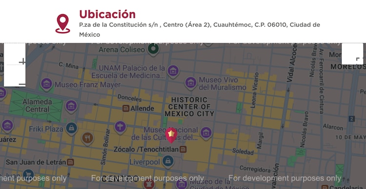 Ubicación de la Verbena Navideña