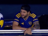 André-Pierre Gignac en su visita a La Bombonera.