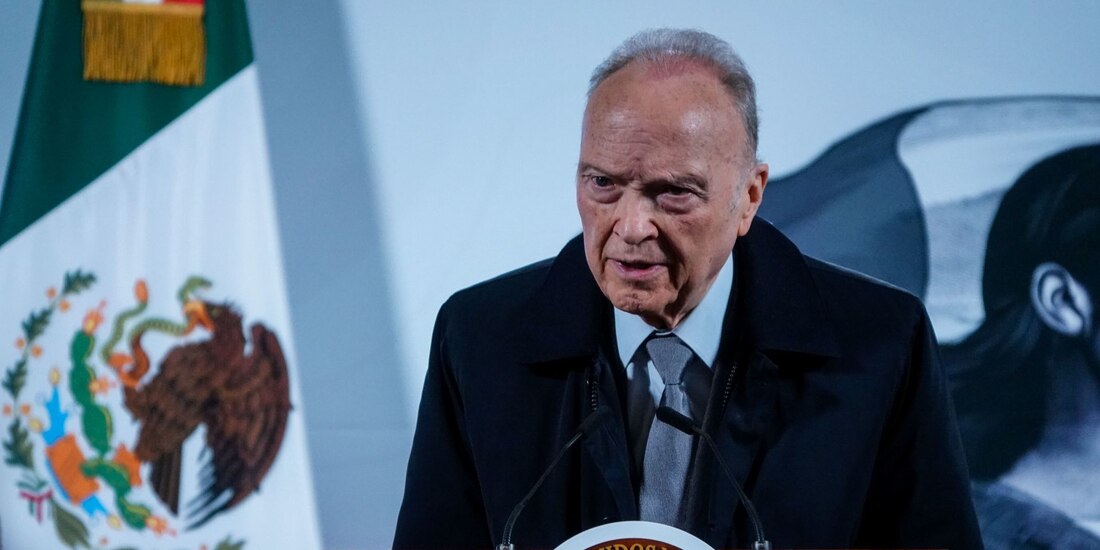 Alejandro Gertz Manero, fiscal general de la República, durante la Mañanera del Pueblo.