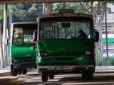 Unidades de trasporte público en la Ciudad de México, en una fotografía ilustrativa.