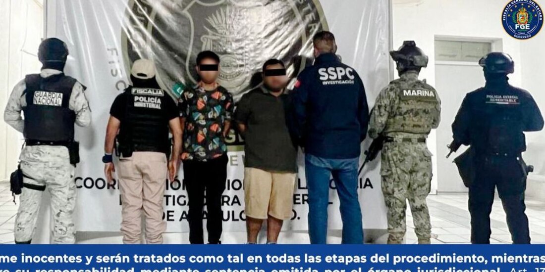 Vinculan a proceso y dan prisión preventiva a Andrés ‘N’ y a Richard ‘N’ por homicidio en Acapulco.