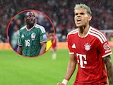 Luis Díaz en un partido con el Bayern Múnich.